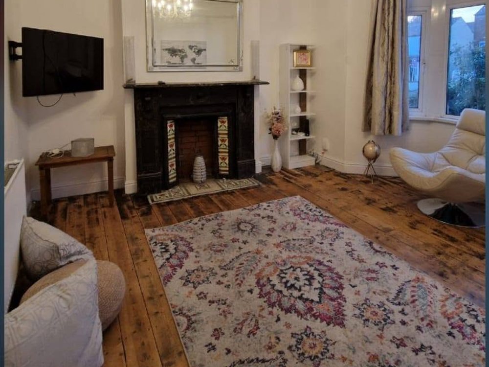 Finished living room after a full house renovation by ABC Finishing Systems
